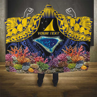 Tokelau Atafu Atoll Personalised Hooded Blanket Pacific Coral Reef Vibe LT9 - Polynesian Pride