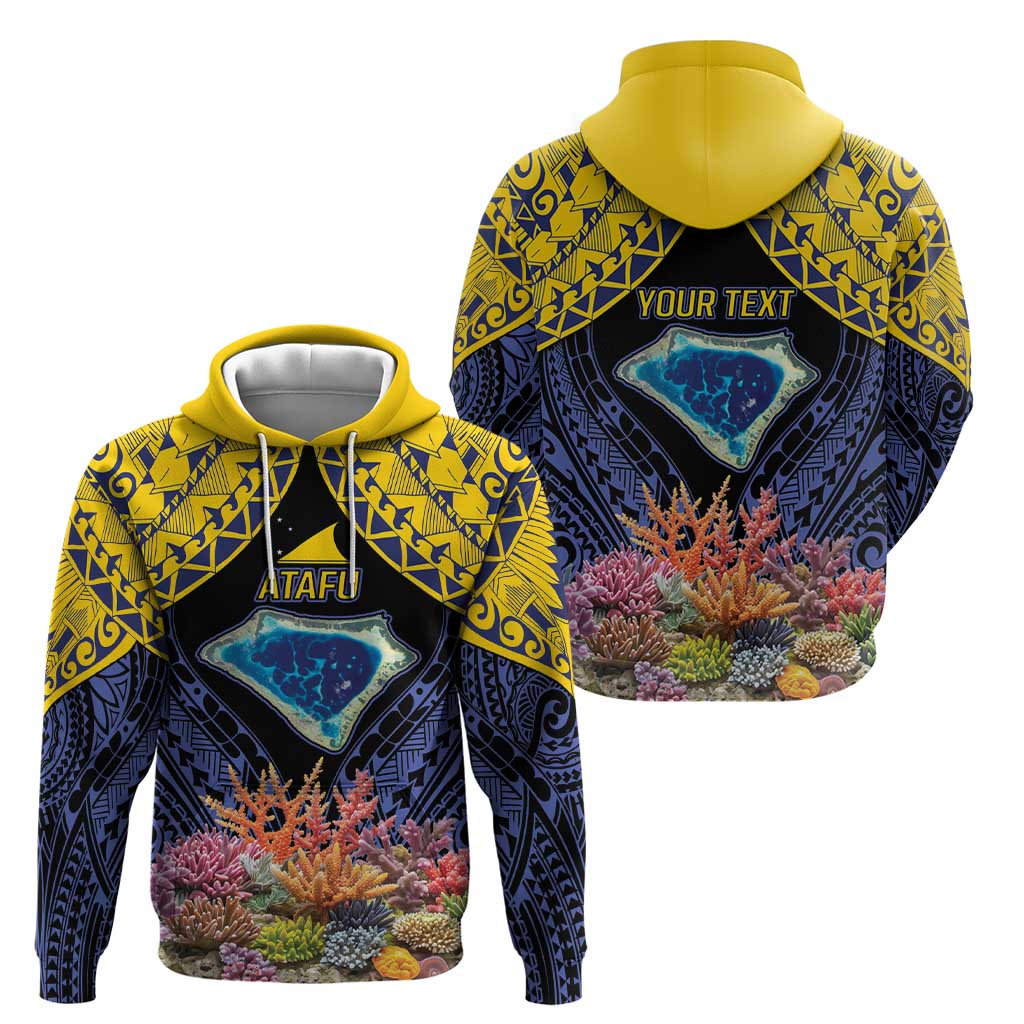 Tokelau Atafu Atoll Personalised Hoodie Pacific Coral Reef Vibe LT9 - Polynesian Pride