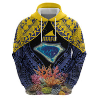 Tokelau Atafu Atoll Personalised Hoodie Pacific Coral Reef Vibe LT9 - Polynesian Pride