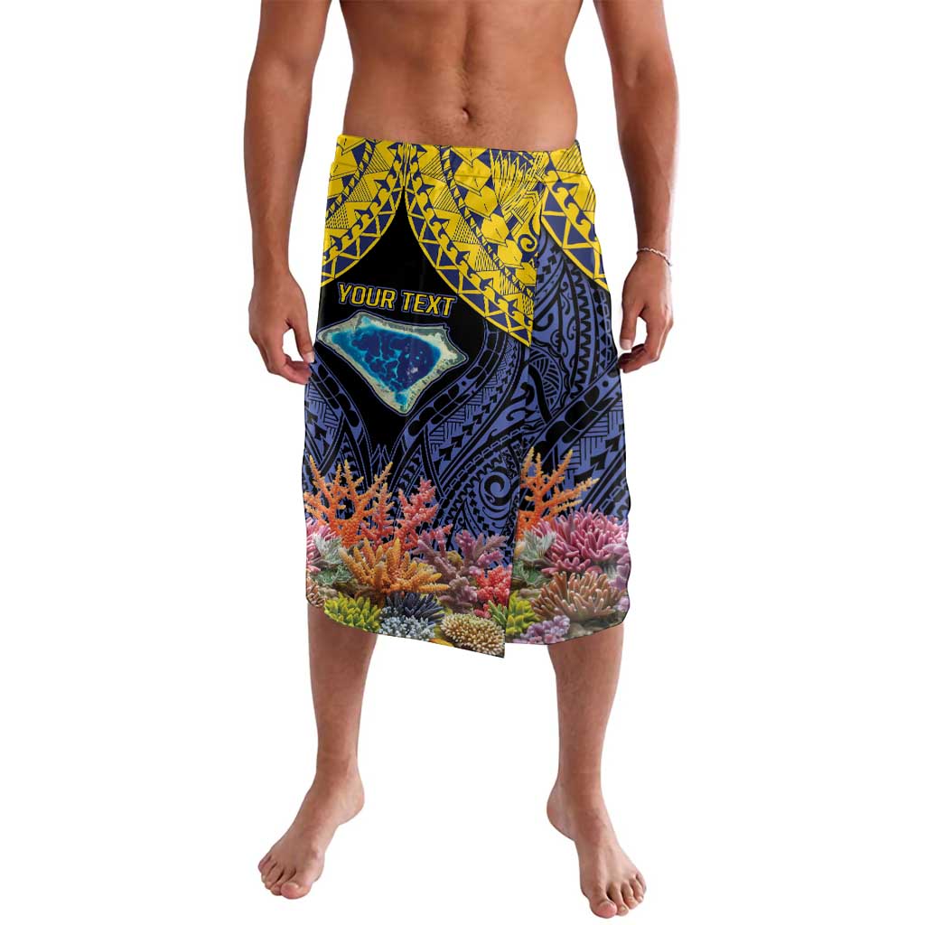 Tokelau Atafu Atoll Personalised Lavalava Pacific Coral Reef Vibe LT9 Gold - Polynesian Pride