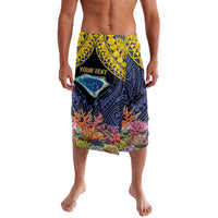 Tokelau Atafu Atoll Personalised Lavalava Pacific Coral Reef Vibe LT9 Gold - Polynesian Pride
