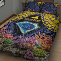Tokelau Atafu Atoll Personalised Quilt Bed Set Pacific Coral Reef Vibe LT9 - Polynesian Pride