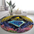 Tokelau Atafu Atoll Personalised Round Carpet Pacific Coral Reef Vibe