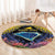 Tokelau Atafu Atoll Personalised Round Carpet Pacific Coral Reef Vibe