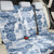 Vintage Hawaii Back Car Seat Cover Hibiscus Tapa Tribal With Hawaiian Quilt Pattern Blue