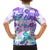 Vintage Hawaii Family Matching Long Sleeve Bodycon Dress and Hawaiian Shirt Hibiscus Tapa Tribal With Hawaiian Quilt Pattern Purple LT9 - Polynesian Pride