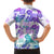 Vintage Hawaii Family Matching Short Sleeve Bodycon Dress and Hawaiian Shirt Hibiscus Tapa Tribal With Hawaiian Quilt Pattern Purple LT9 - Polynesian Pride