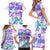 Vintage Hawaii Family Matching Short Sleeve Bodycon Dress and Hawaiian Shirt Hibiscus Tapa Tribal With Hawaiian Quilt Pattern Purple LT9 - Polynesian Pride