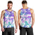 Vintage Hawaii Men Tank Top Hibiscus Tapa Tribal With Hawaiian Quilt Pattern Purple LT9 - Polynesian Pride