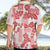 Vintage Hawaii Hawaiian Shirt Hibiscus Tapa Tribal With Hawaiian Quilt Pattern Red LT9 - Polynesian Pride