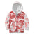 Vintage Hawaii Kid Hoodie Hibiscus Tapa Tribal With Hawaiian Quilt Pattern Red LT9 Zip Hoodie Red - Polynesian Pride