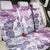 Vintage Hawaii Back Car Seat Cover Hibiscus Tapa Tribal With Hawaiian Quilt Pattern Violet