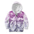 Vintage Hawaii Kid Hoodie Hibiscus Tapa Tribal With Hawaiian Quilt Pattern Violet LT9 Zip Hoodie Violet - Polynesian Pride