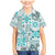 Hawaii Tapa Tribal Family Matching Mermaid Dress and Hawaiian Shirt With Hawaiian Quilt Pattern Aqua LT9 Son's Shirt Aqua - Polynesian Pride