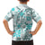 Hawaii Tapa Tribal Hawaiian Shirt With Hawaiian Quilt Pattern Aqua LT9 - Polynesian Pride