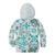 Hawaii Tapa Tribal Kid Hoodie With Hawaiian Quilt Pattern Aqua LT9 - Polynesian Pride