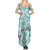 Hawaii Tapa Tribal Summer Maxi Dress With Hawaiian Quilt Pattern Aqua LT9 - Polynesian Pride