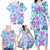 Hawaii Tapa Tribal Family Matching Long Sleeve Bodycon Dress and Hawaiian Shirt With Hawaiian Quilt Pattern Blue LT9 - Polynesian Pride