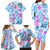 Hawaii Tapa Tribal Family Matching Long Sleeve Bodycon Dress and Hawaiian Shirt With Hawaiian Quilt Pattern Blue LT9 - Polynesian Pride