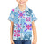 Hawaii Tapa Tribal Family Matching Long Sleeve Bodycon Dress and Hawaiian Shirt With Hawaiian Quilt Pattern Blue LT9 Son's Shirt Blue - Polynesian Pride