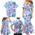 Hawaii Tapa Tribal Family Matching Mermaid Dress and Hawaiian Shirt With Hawaiian Quilt Pattern Blue LT9 - Polynesian Pride