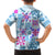 Hawaii Tapa Tribal Family Matching Short Sleeve Bodycon Dress and Hawaiian Shirt With Hawaiian Quilt Pattern Blue LT9 - Polynesian Pride