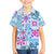 Hawaii Tapa Tribal Kid Hawaiian Shirt With Hawaiian Quilt Pattern Blue LT9 Kid Blue - Polynesian Pride