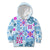 Hawaii Tapa Tribal Kid Hoodie With Hawaiian Quilt Pattern Blue LT9 Blue - Polynesian Pride