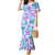 Hawaii Tapa Tribal Mermaid Dress With Hawaiian Quilt Pattern Blue LT9 Women Blue - Polynesian Pride