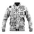 Hawaii Tapa Tribal Baseball Jacket With Hawaiian Quilt Pattern Black LT9 Unisex Black - Polynesian Pride