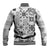 Hawaii Tapa Tribal Baseball Jacket With Hawaiian Quilt Pattern Black LT9 - Polynesian Pride