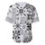 Hawaii Tapa Tribal Baseball Jersey With Hawaiian Quilt Pattern Black LT9 - Polynesian Pride