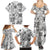 Hawaii Tapa Tribal Family Matching Summer Maxi Dress and Hawaiian Shirt With Hawaiian Quilt Pattern Black LT9 - Polynesian Pride