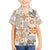 Hawaii Tapa Tribal Family Matching Puletasi Dress and Hawaiian Shirt With Hawaiian Quilt Pattern Gold LT9 Son's Shirt Gold - Polynesian Pride