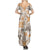 Hawaii Tapa Tribal Summer Maxi Dress With Hawaiian Quilt Pattern Gold LT9 - Polynesian Pride