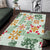 Hawaii Tapa Tribal Area Rug With Hawaiian Quilt Pattern Green LT9 Green - Polynesian Pride