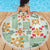 Hawaii Tapa Tribal Beach Blanket With Hawaiian Quilt Pattern Green LT9 - Wonder Print Shop