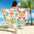 Hawaii Tapa Tribal Beach Blanket With Hawaiian Quilt Pattern Green LT9 - Wonder Print Shop