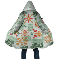 Hawaii Tapa Tribal Cloak With Hawaiian Quilt Pattern Green LT9 Unisex Green - Polynesian Pride