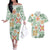 Hawaii Tapa Tribal Couples Matching Off The Shoulder Long Sleeve Dress and Hawaiian Shirt With Hawaiian Quilt Pattern Green LT9 Green - Polynesian Pride