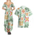 Hawaii Tapa Tribal Couples Matching Summer Maxi Dress and Hawaiian Shirt With Hawaiian Quilt Pattern Green LT9 - Polynesian Pride