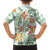 Hawaii Tapa Tribal Family Matching Off Shoulder Short Dress and Hawaiian Shirt With Hawaiian Quilt Pattern Green LT9 - Polynesian Pride