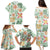 Hawaii Tapa Tribal Family Matching Puletasi Dress and Hawaiian Shirt With Hawaiian Quilt Pattern Green LT9 - Polynesian Pride