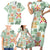 Hawaii Tapa Tribal Family Matching Short Sleeve Bodycon Dress and Hawaiian Shirt With Hawaiian Quilt Pattern Green LT9 - Polynesian Pride