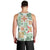 Hawaii Tapa Tribal Men Tank Top With Hawaiian Quilt Pattern Green LT9 - Polynesian Pride