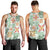 Hawaii Tapa Tribal Men Tank Top With Hawaiian Quilt Pattern Green LT9 - Polynesian Pride