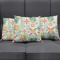 Hawaii Tapa Tribal Pillow Cover With Hawaiian Quilt Pattern Green LT9 - Polynesian Pride