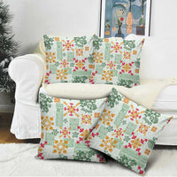 Hawaii Tapa Tribal Pillow Cover With Hawaiian Quilt Pattern Green LT9 - Polynesian Pride