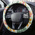 Hawaii Tapa Tribal Steering Wheel Cover With Hawaiian Quilt Pattern Green