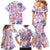 Hawaii Tapa Tribal Family Matching Mermaid Dress and Hawaiian Shirt With Hawaiian Quilt Pattern Violet LT9 - Polynesian Pride